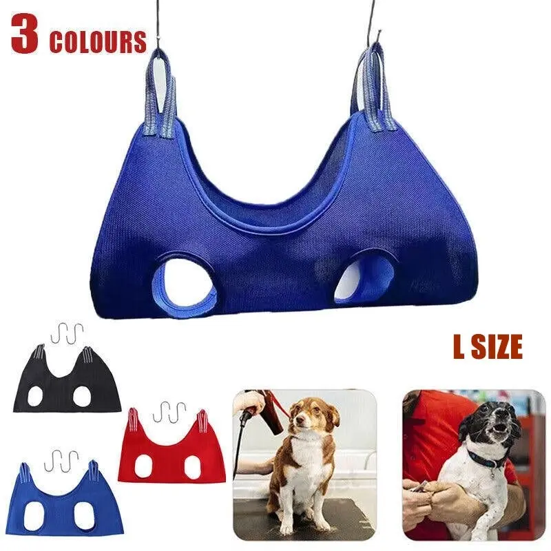 L Size Hammock Helper Pet Dog Cat Grooming Restraint Bags For Bathing Trimming Nail