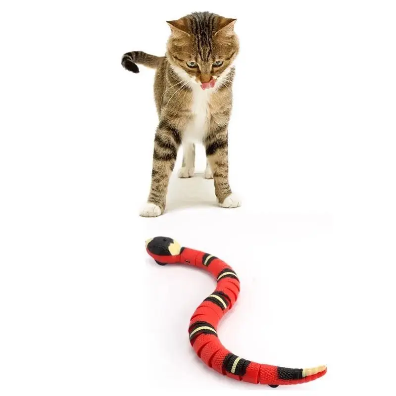 Pet Cat Toy Smart Sensing Snake Toys Cats Usb Charging Electron Interactive Toy