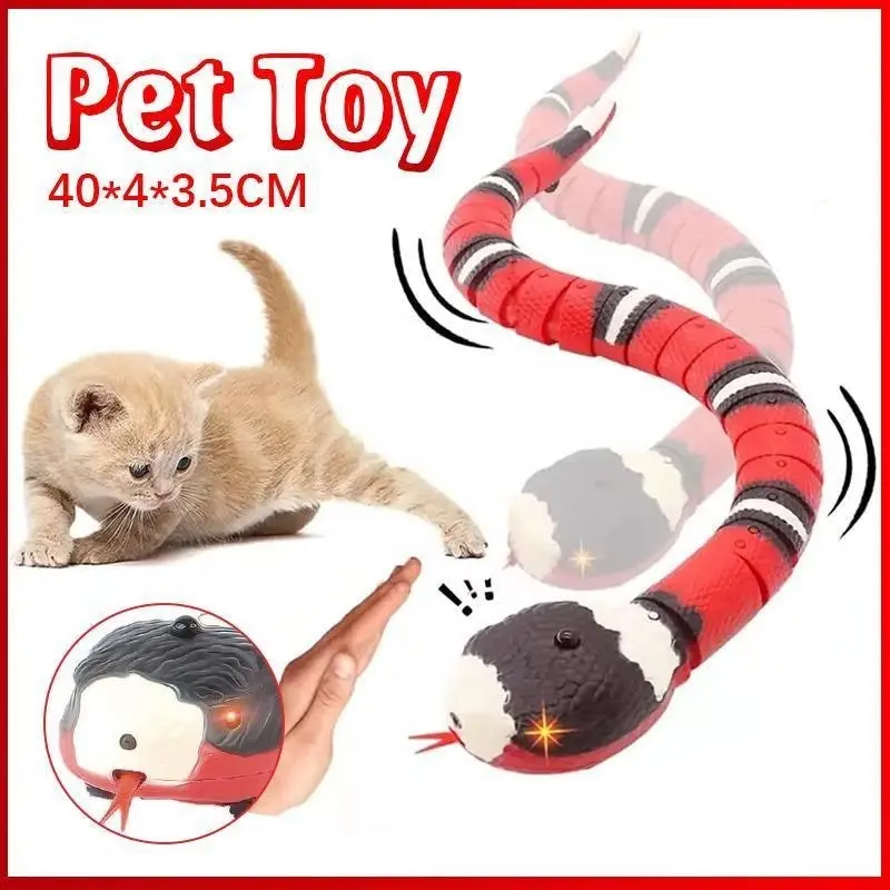 Pet Cat Toy Smart Sensing Snake Toys Cats Usb Charging Electron Interactive Toy