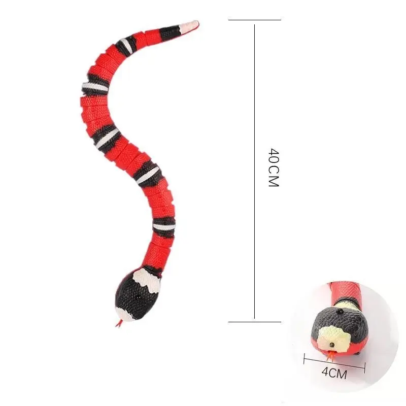 Pet Cat Toy Smart Sensing Snake Toys Cats Usb Charging Electron Interactive Toy