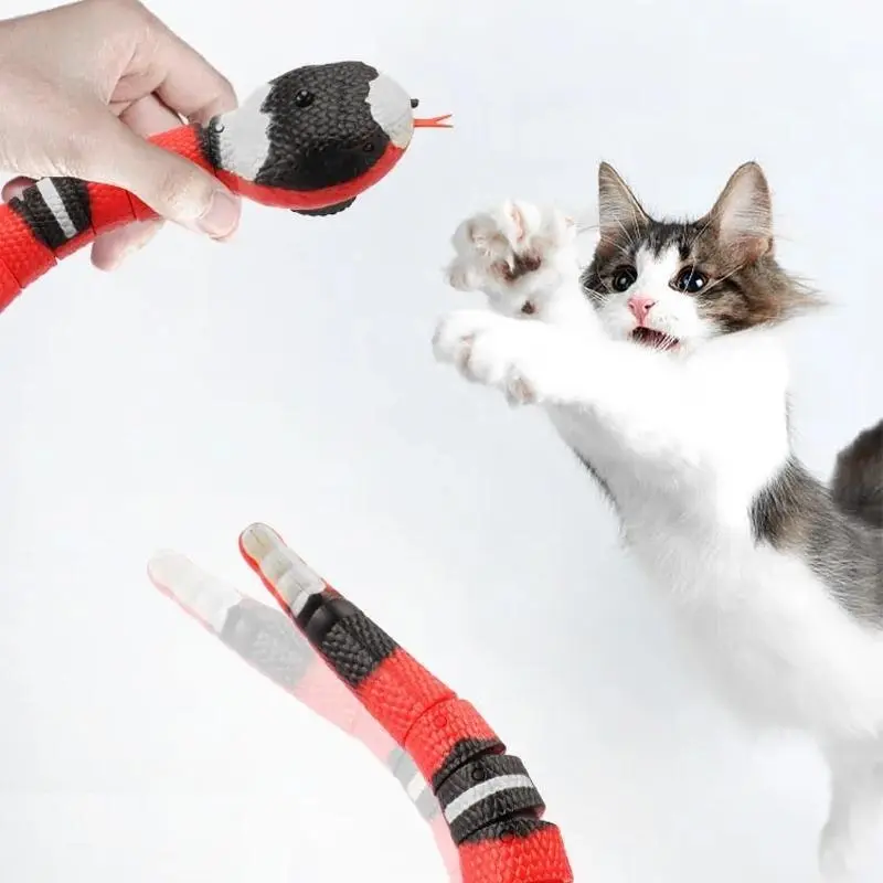 Pet Cat Toy Smart Sensing Snake Toys Cats Usb Charging Electron Interactive Toy