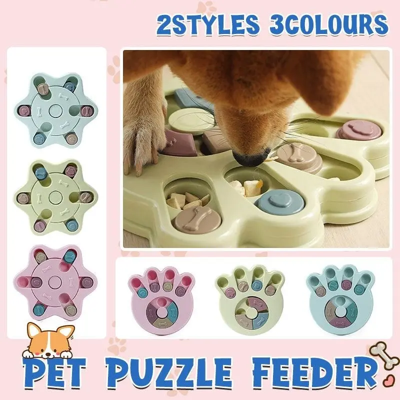 Dog Treat Dispenser Food Puzzle Toy Interactive Training Feeder Pet Supply Bowl