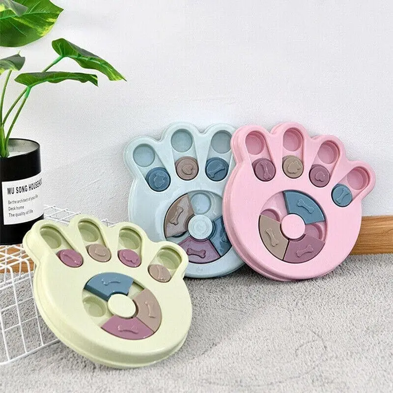 Dog Treat Dispenser Food Puzzle Toy Interactive Training Feeder Pet Supply Bowl