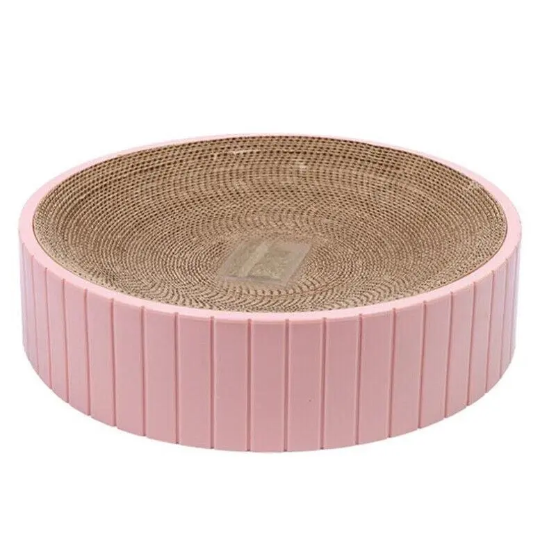 2In1 Cat Scratching Board Round Cat Scratcher Pad Lounge Bed Bowl Pet Sofa House