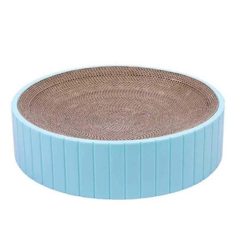 2In1 Cat Scratching Board Round Cat Scratcher Pad Lounge Bed Bowl Pet Sofa House