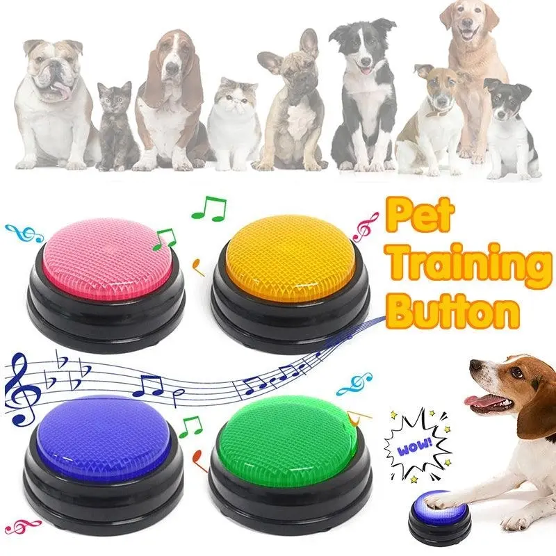 Pet Starter Recordable Talking Speaking Buttons Dog Training Communication Toys