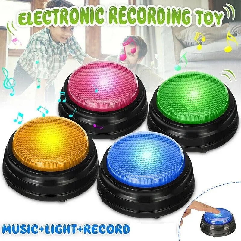 Pet Starter Recordable Talking Speaking Buttons Dog Training Communication Toys