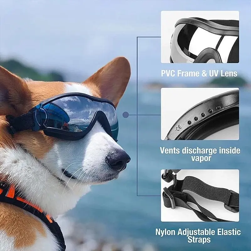 Fashion Pet Dog Doggles Goggles Uv Sunglasses Sun Glasses Eye Wear Protection