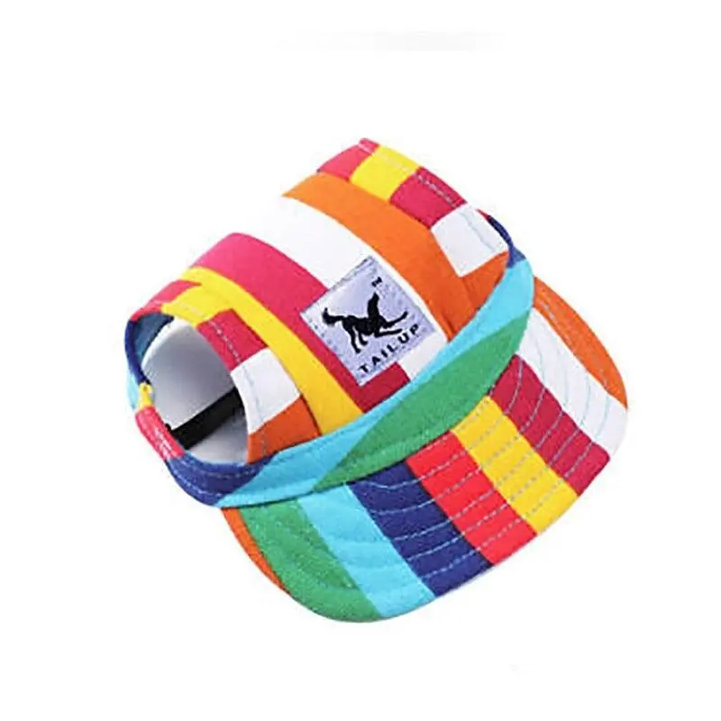 Dog Baseball Cap Outdoor Pet Sun Hat Summer Canvas Visor Puppy S Size