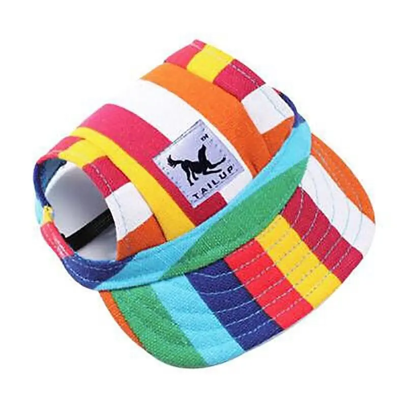 Dog Baseball Cap Outdoor Pet Sun Hat Summer Canvas Visor Puppy S Size