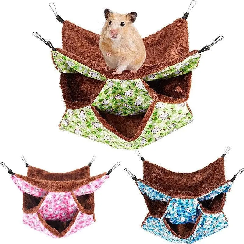 New Guinea Pig Rat Hammock Hamster Ferret Hanging Nest Mice Bed Toy Warmer House