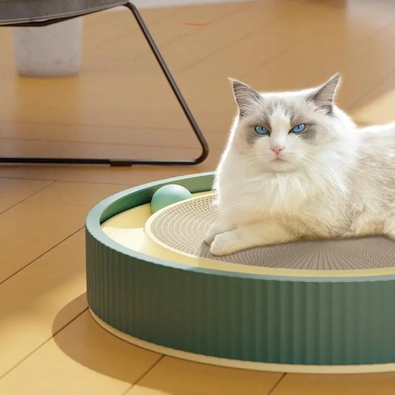 40Cm Magic Cat Scratcher Bed Pad Toy Accordion Style Folding Lounge Cardboard Au