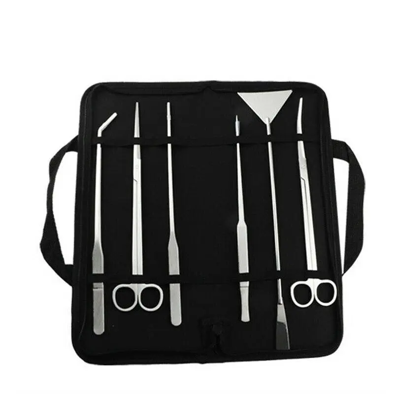 Aquarium Tool Kit Stainless Steel Aquatic Plant Tweezers Scissors Spatula Set Au