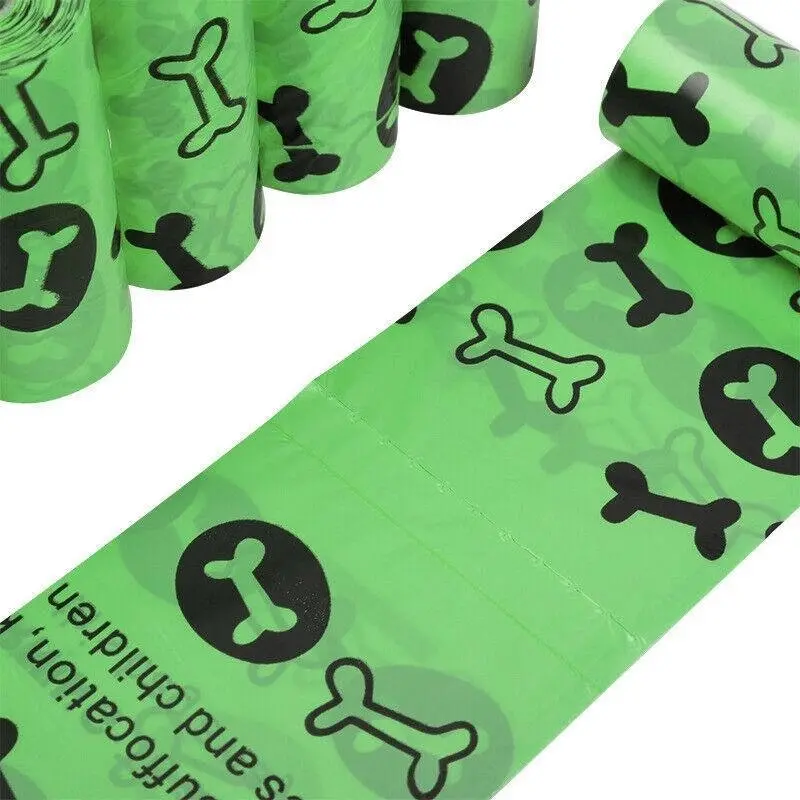 Biodegradable & Compostable Dog Poo Bags Pet Poop Bag Garbage Disposable Clean