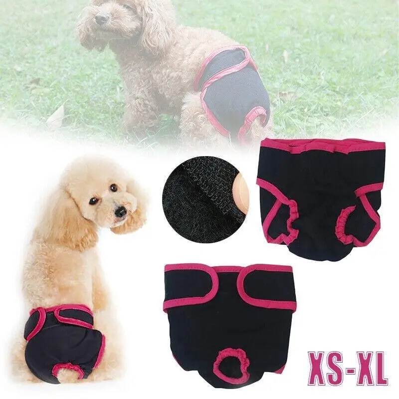 Xs-Xl Dog Pet Female Nappy Diapers Shorts Season Sanitary Pants Undiesunderpants