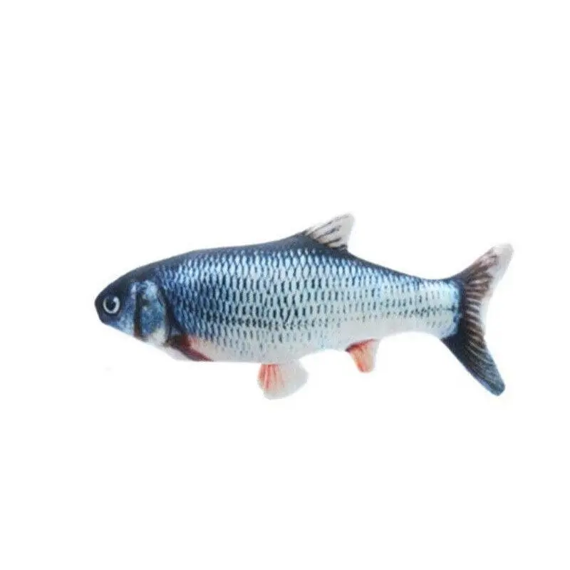 Electric Dancing Fish Kicker Cat Toy Wagging Realistic Moves Usb Rechargeable Au