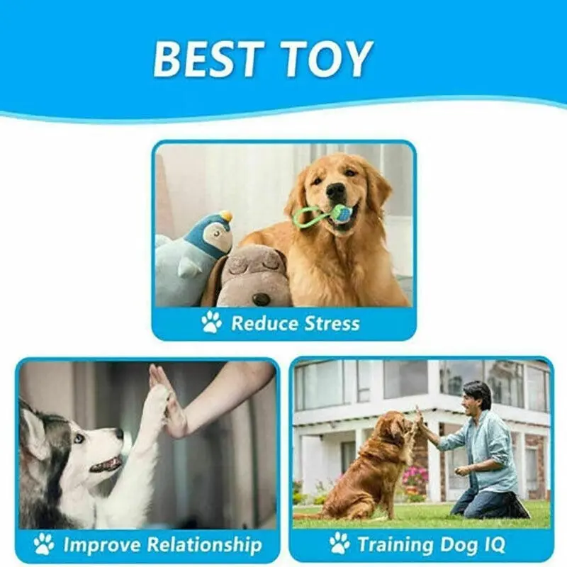 7Pcs Dog Rope Chew Toys Kit Tough Strong Knot Ball Pet Puppy Cotton Teething Toy