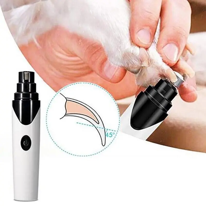 Pet Clippers Dog Cat Nail Claw Grooming Grinder Trimmer Electric Nail File 2022