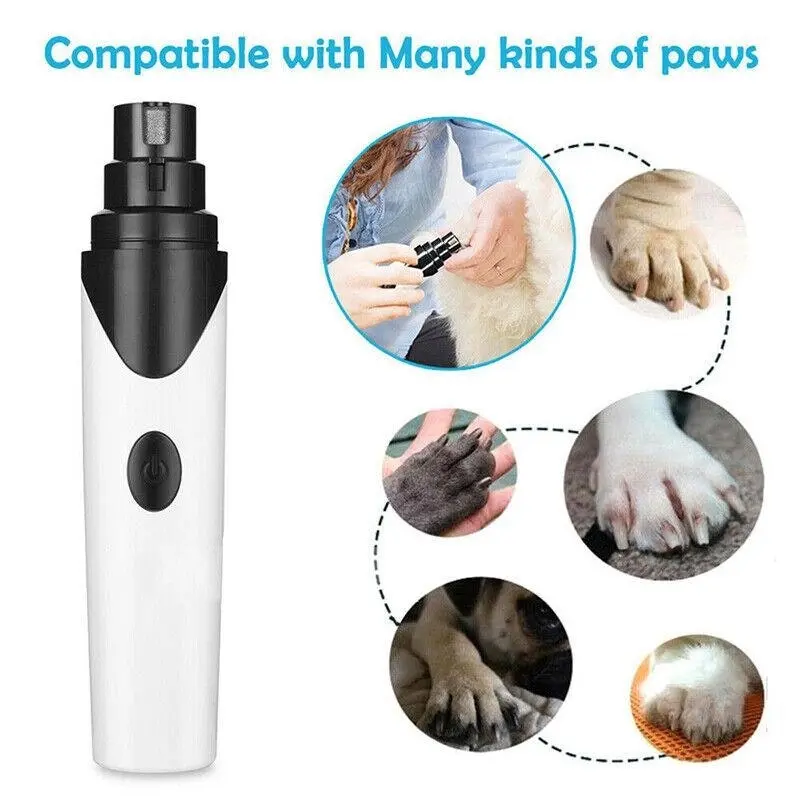 Pet Clippers Dog Cat Nail Claw Grooming Grinder Trimmer Electric Nail File 2022