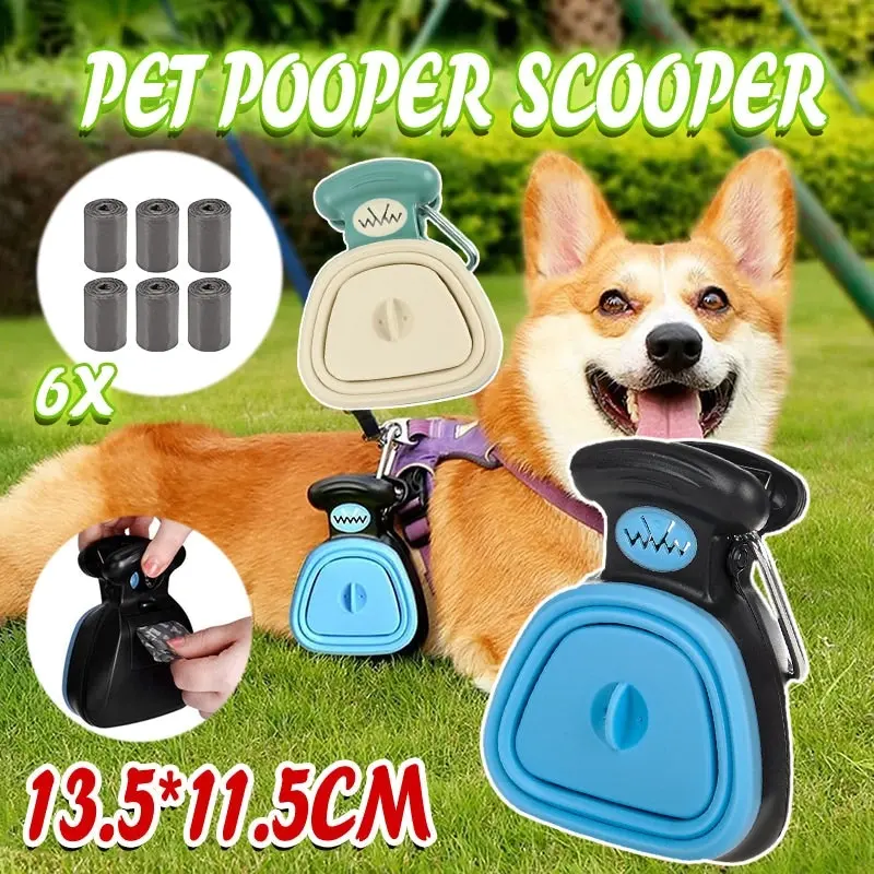 Pet Pooper Scooper Poop Scoop Dog Cat Waste Removal Foldable Pick Up Cleaner