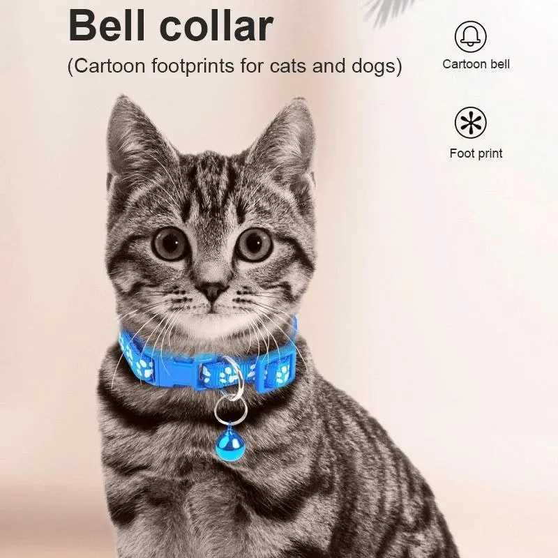 12 PCS Adjustable Whelping ID Collars with Bells