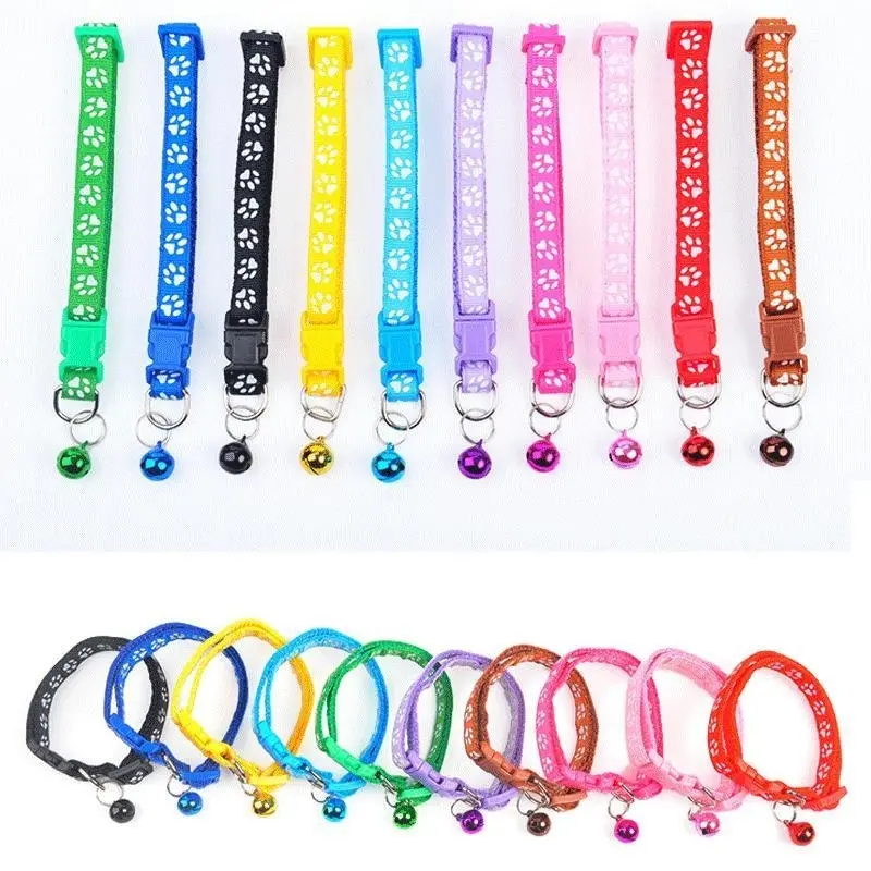 12 PCS Adjustable Whelping ID Collars with Bells