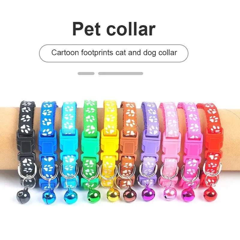 12 PCS Adjustable Whelping ID Collars with Bells