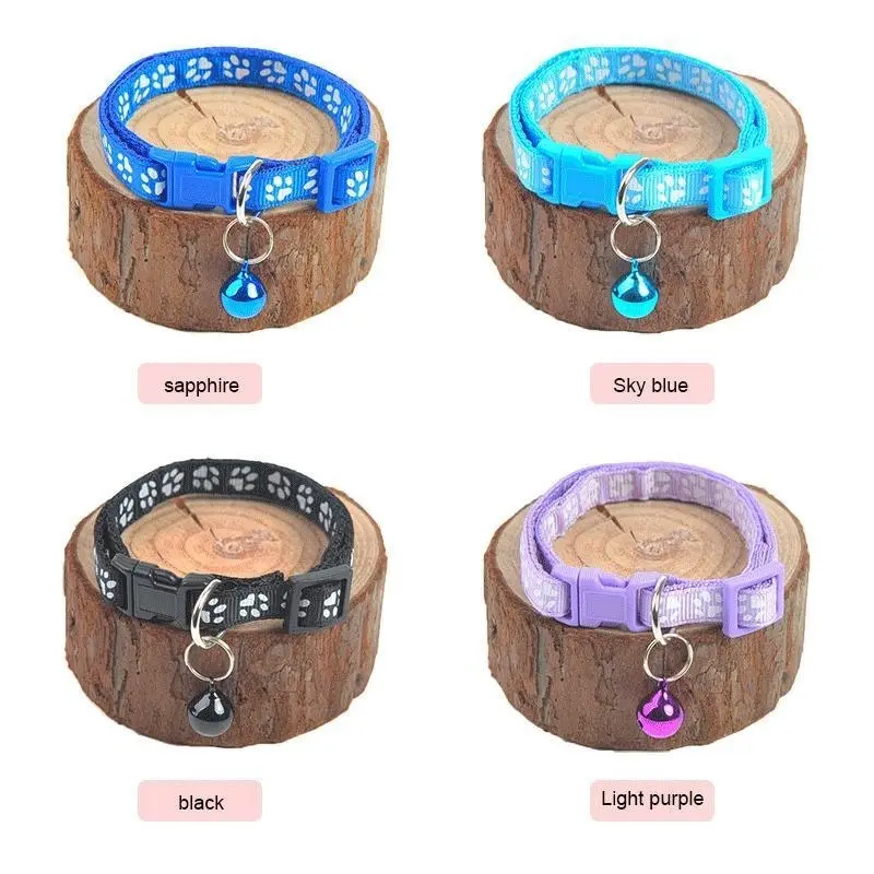 12 PCS Adjustable Whelping ID Collars with Bells