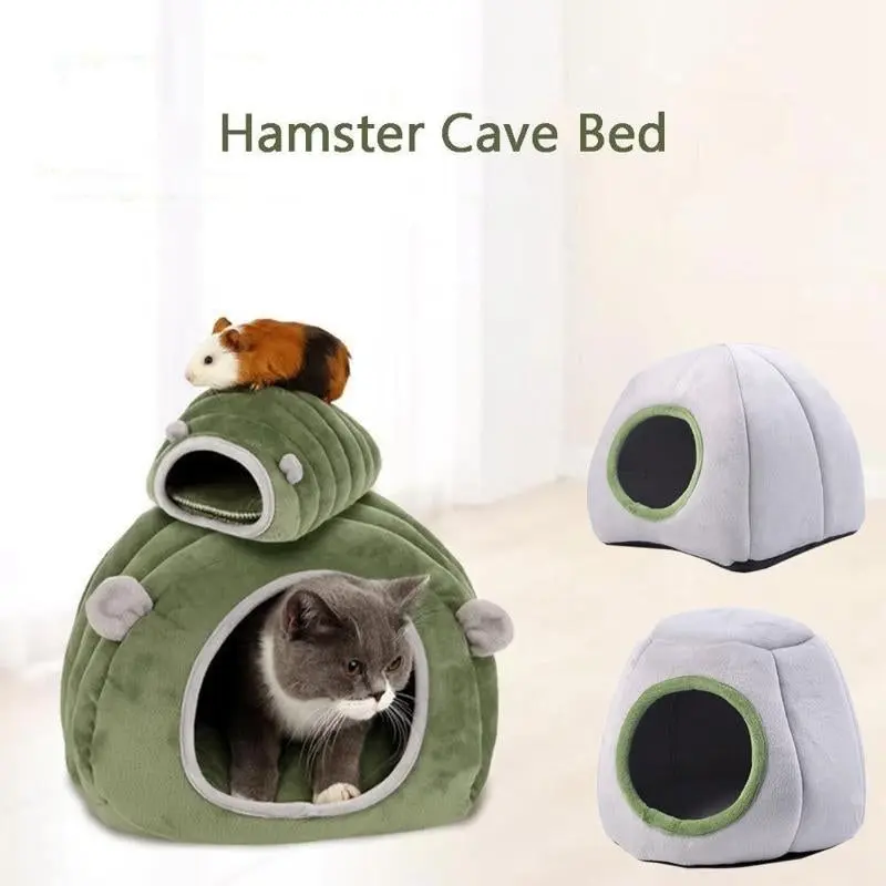 Soft Small Animal Guinea Pig Cozy Warm Pet Tent Hamster House Hideout Cave Bed