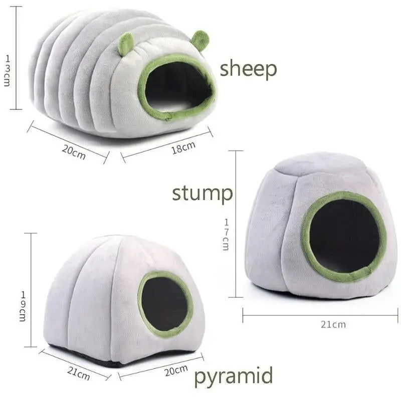 Soft Small Animal Guinea Pig Cozy Warm Pet Tent Hamster House Hideout Cave Bed