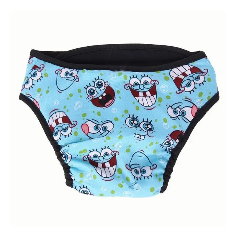 Washable Female Pet Dog Cat Nappy Diaper Physiological Pants Panties Underwear Blue