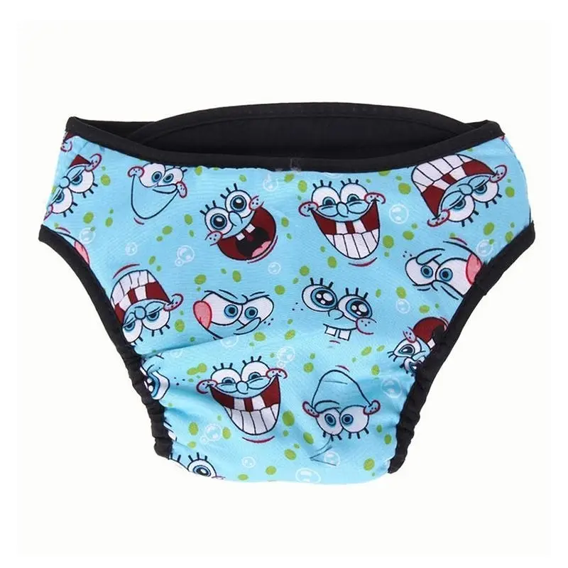 Washable Female Pet Dog Cat Nappy Diaper Physiological Pants Panties Underwear Blue