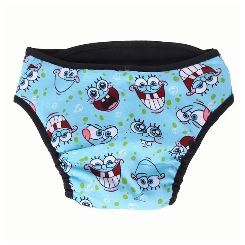 Washable Female Pet Dog Cat Nappy Diaper Physiological Pants Panties Underwear Blue