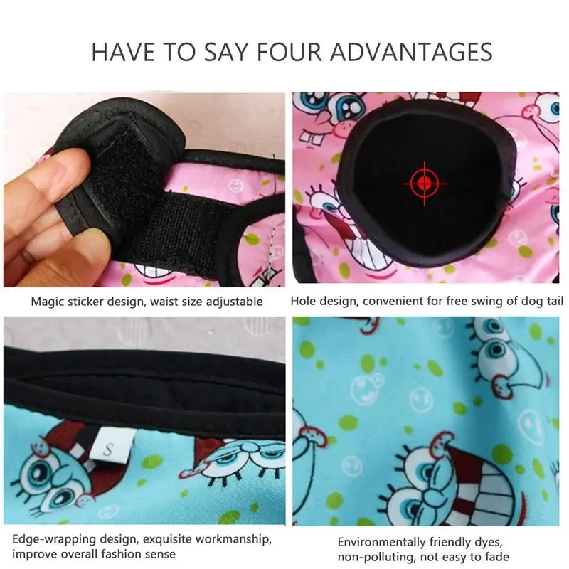 Washable Female Pet Dog Cat Nappy Diaper Physiological Pants Panties Underwear Camouflage