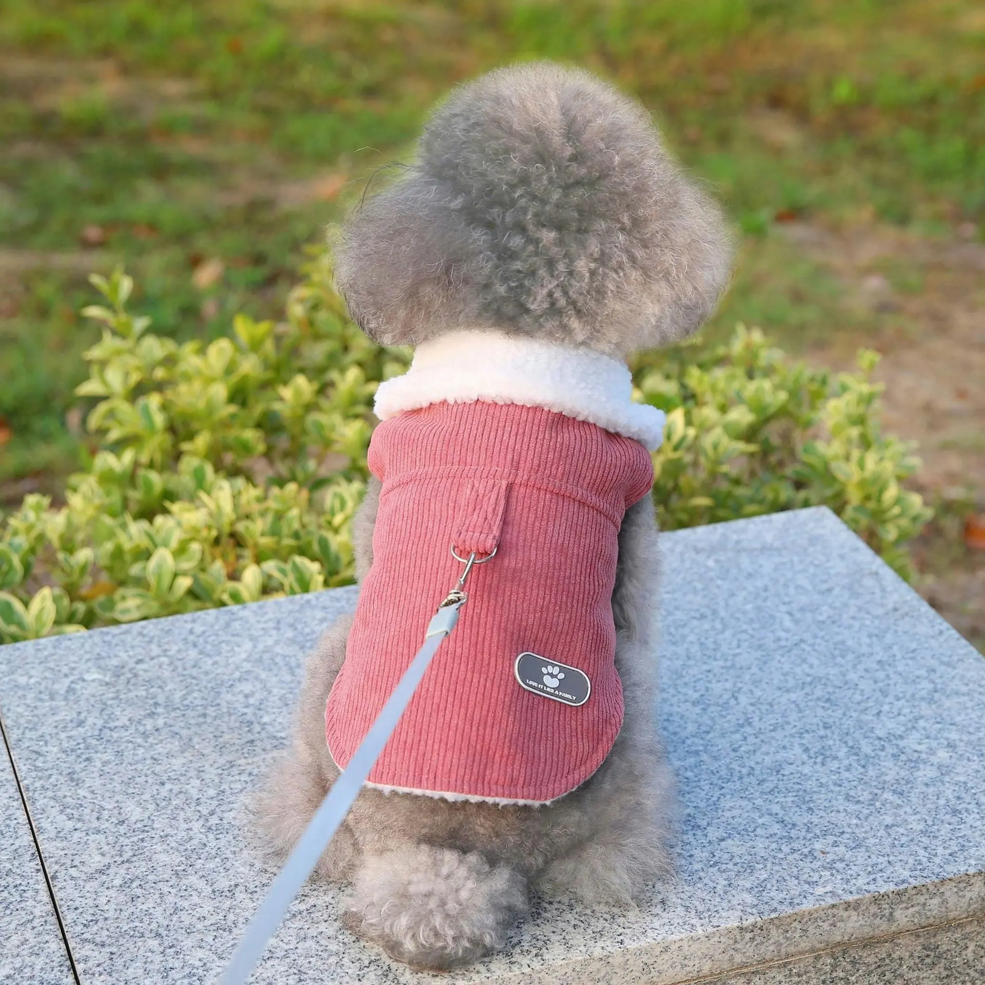 Pet Dog Clothes Jackets Warm Jumper Windproof Puppy Winter Coat Clothes Clothing Watermelon Red