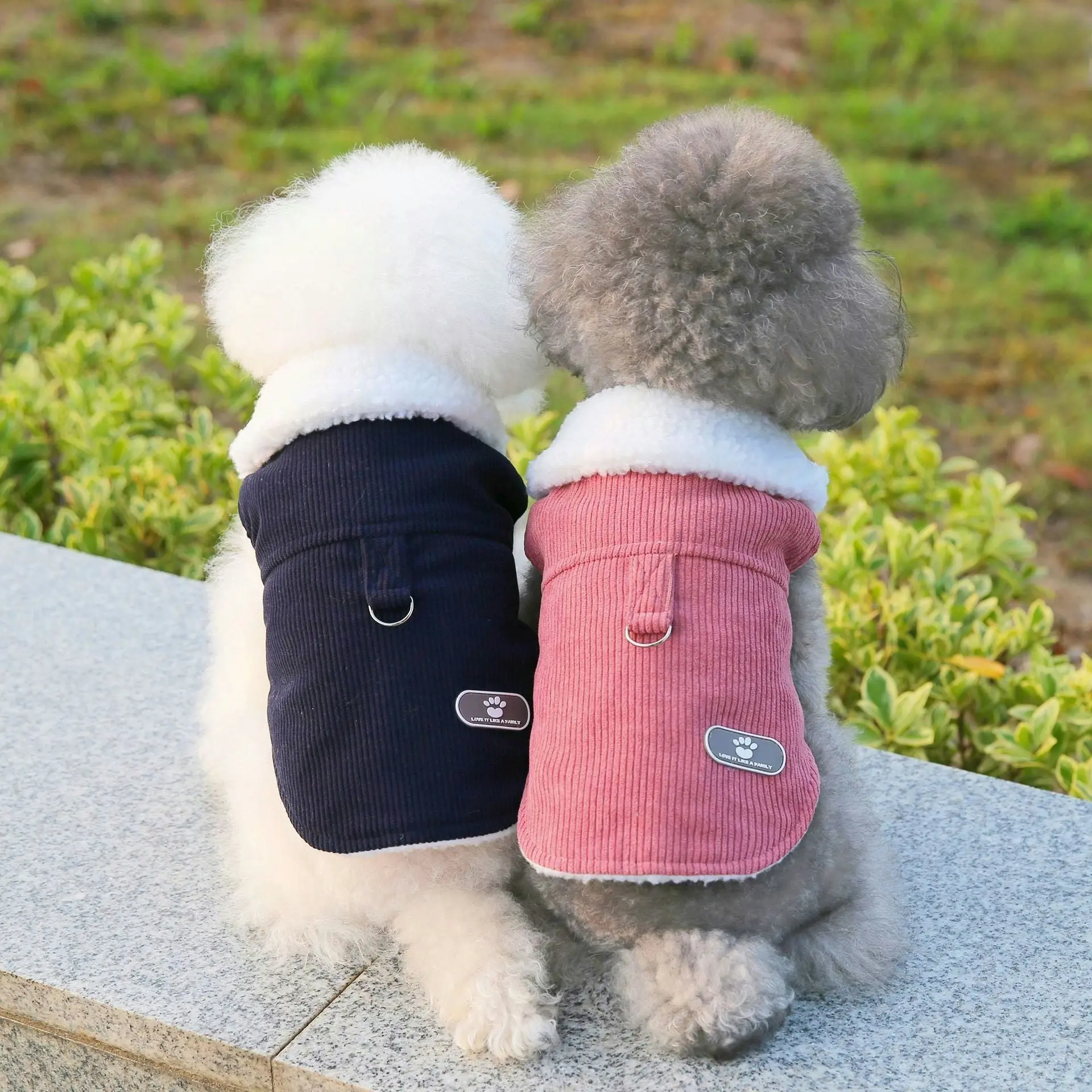 Pet Dog Clothes Jackets Warm Jumper Windproof Puppy Winter Coat Clothes Clothing Watermelon Red