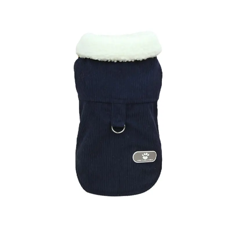 Pet Dog Clothes Jackets Warm Jumper Windproof Puppy Winter Coat Clothes Clothing Navy