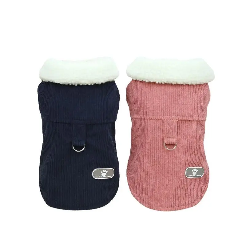 Pet Dog Clothes Jackets Warm Jumper Windproof Puppy Winter Coat Clothes Clothing Navy