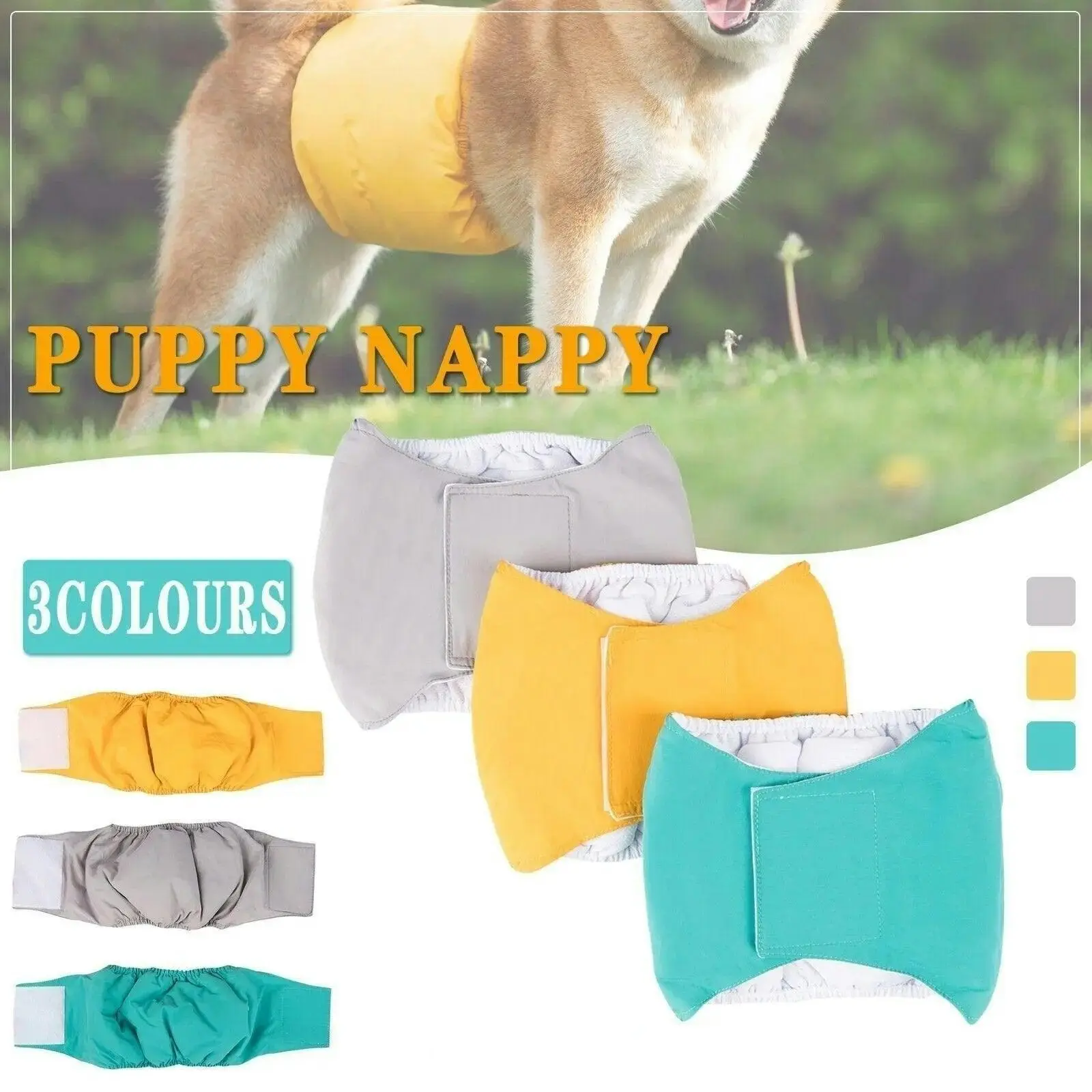 XS Male Dog Puppy Nappy Diaper Belly Wrap Band Sanitary Pants  Underpants