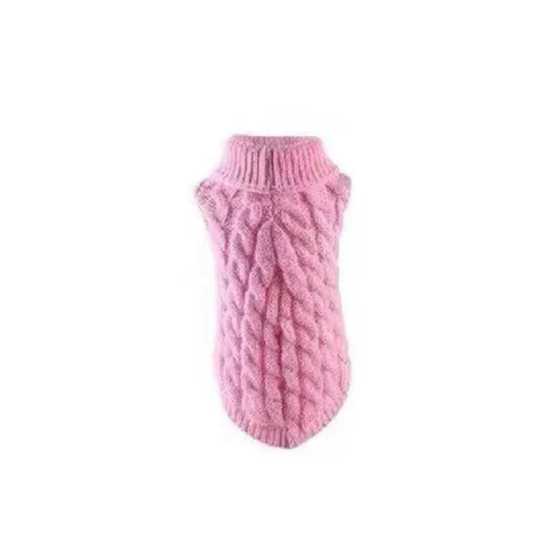 Puppy Dog Jumper Winter Warm Knitted Sweater Pet Clothes Small Dogs Coat Thermal L Size