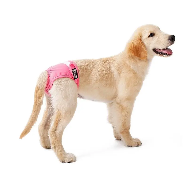 Female Dog Puppy Nappy Diapers Wrap Band Sanitary Pants Underpants XS-XL OZ Pink