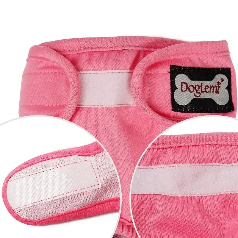 Female Dog Puppy Nappy Diapers Wrap Band Sanitary Pants Underpants XS-XL OZ Pink