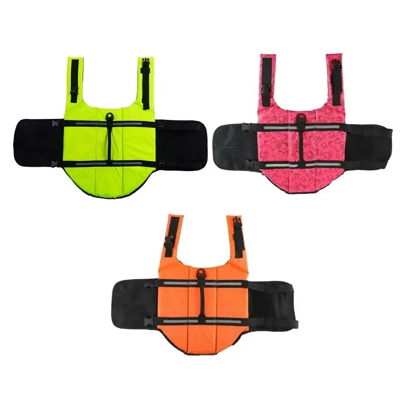 Dog Life Jacket Pet Safety Vest Swimming Boating Float Aid Buoyancy Lifesaver Red