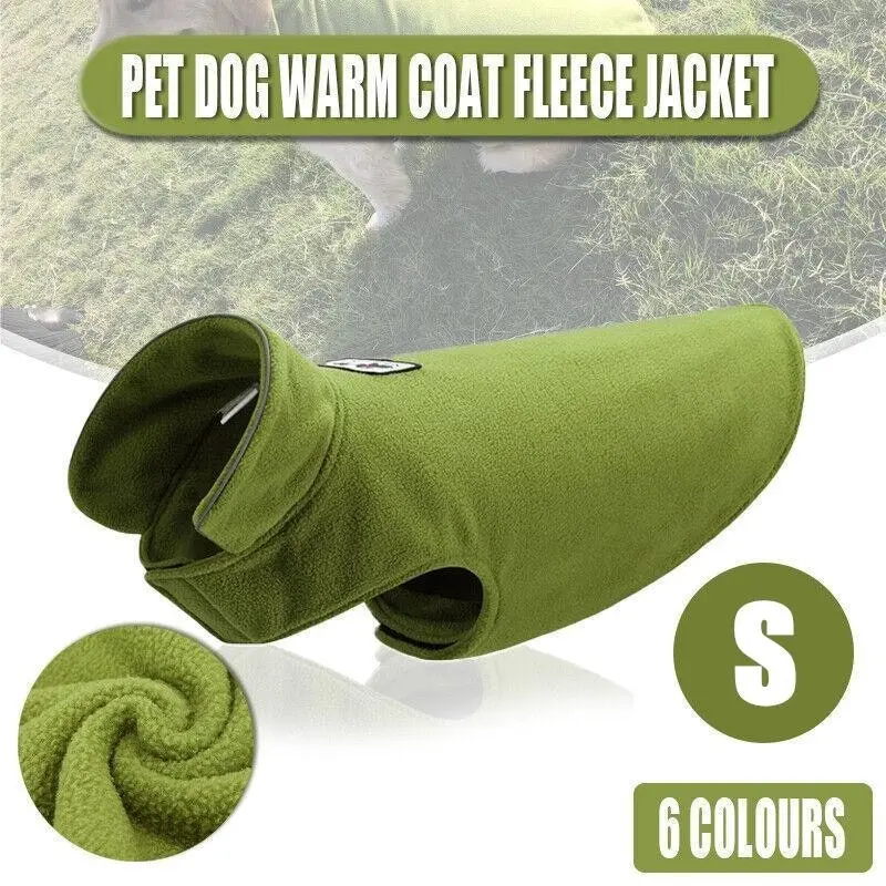 S Size Pet Dog Warm Coat Fleece Jacket Jumper Sweater Winter Puppy Vest Outfit