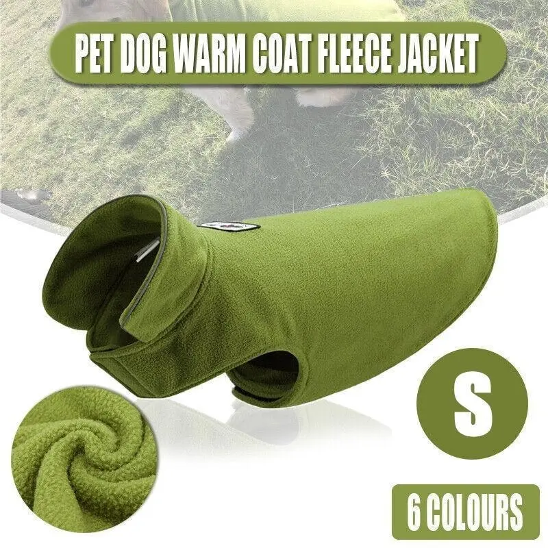 S Size Pet Dog Warm Coat Fleece Jacket Jumper Sweater Winter Puppy Vest Outfit