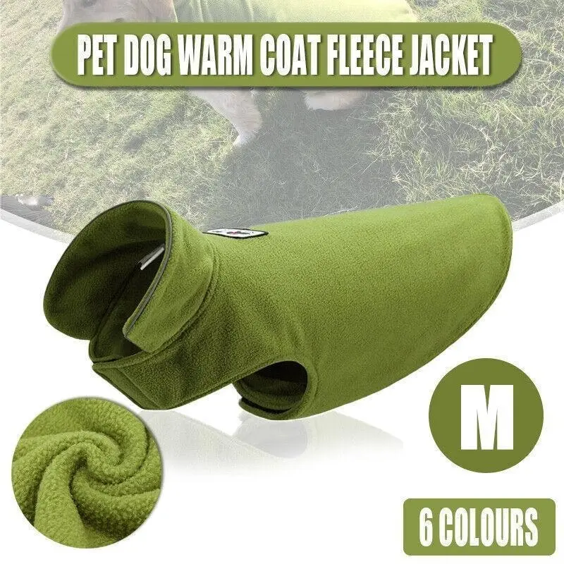 M Size Pet Dog Warm Coat Fleece Jacket Jumper Sweater Winter Puppy Vest Outfit