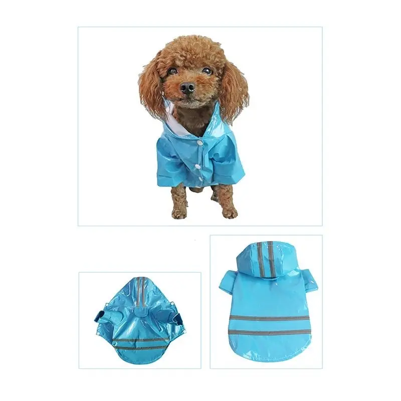 L Size Outdoor Hoodies Jacket Waterproof Pet Dog Clothes Puppy Raincoat Rain Coat