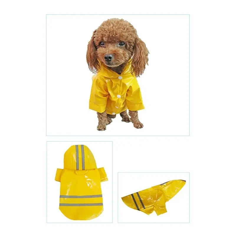 L Size Outdoor Hoodies Jacket Waterproof Pet Dog Clothes Puppy Raincoat Rain Coat