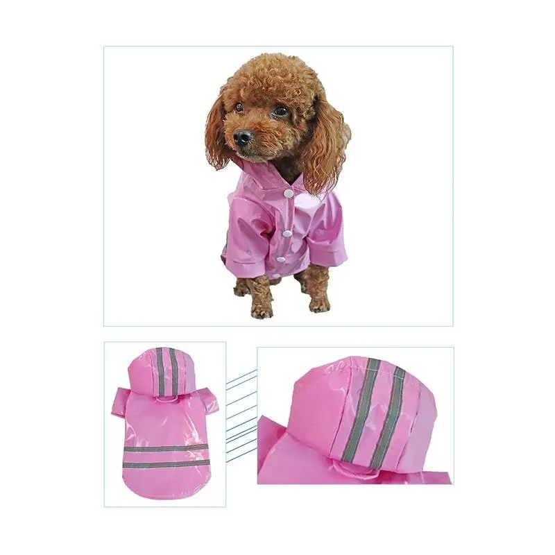 M  Size Outdoor Hoodies Jacket Waterproof Pet Dog Clothes Puppy Raincoat Rain Coat