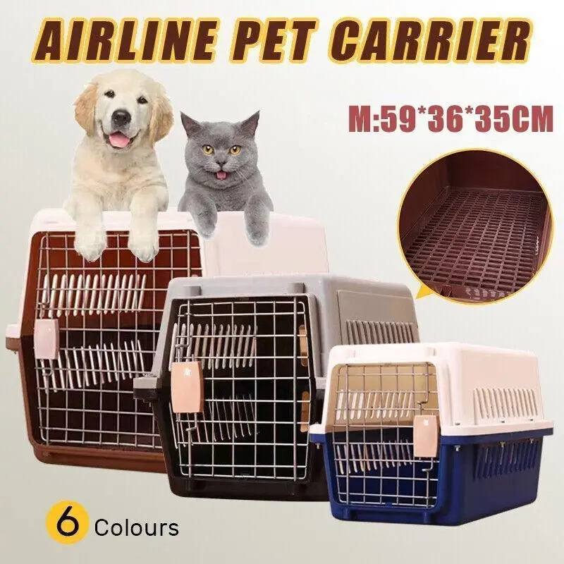 M Size Dog Cat Rabbit Portable Tote Crate Pet Carrier Kennel Travel Airline Carry Bag